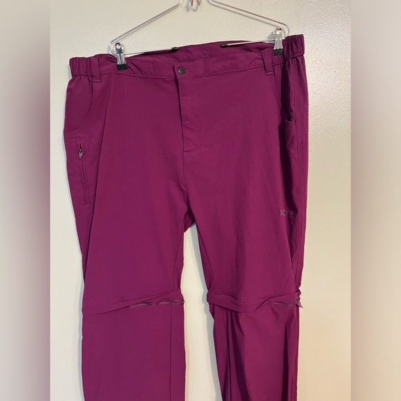 Arctix Womens Purple Convertible Zip Of Legs Active Wear Stretch Pants Size 1X - Picture 3 of 16